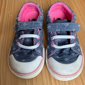 See Kai Run Lee Toddler Sneaker Denim Blue Sz 8